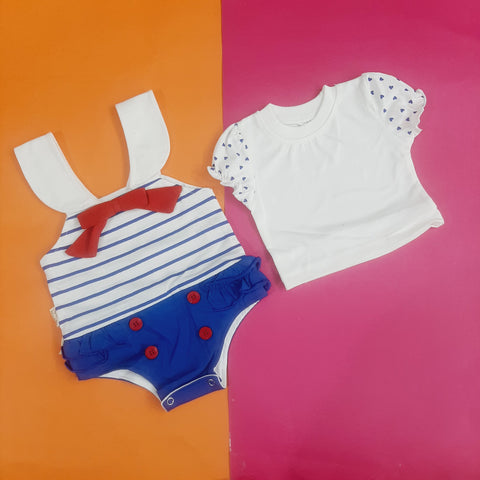 Baby Girl Romper Hearts