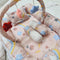 6 Pieces Snuggle With Rattles Pink Unicorn