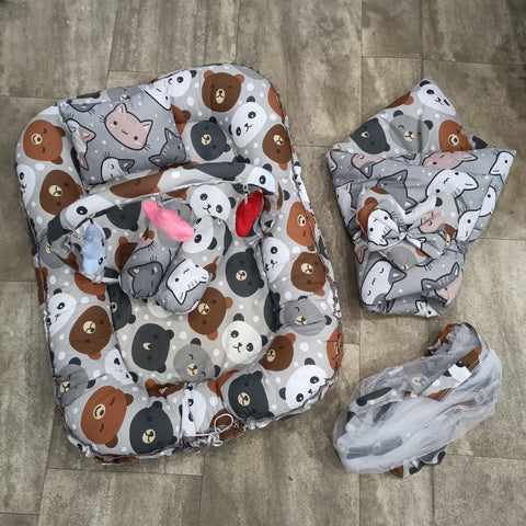 6 Pieces Rattle snuggle Bear cat