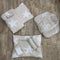 8 Pieces Baby Bedding Set brown white stars - VOL 10