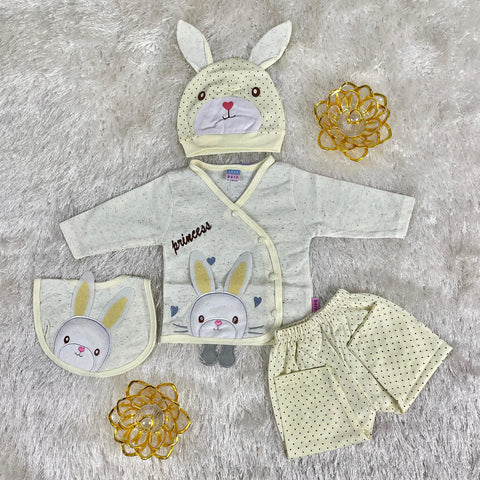 4 Pieces Baby Suits For Summer princess rabbit