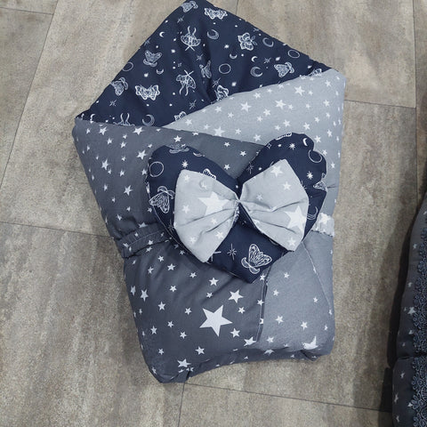 6 Pieces Rattle snuggle black stars butterfly