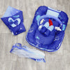 6 Pieces Rattle snuggle Blue stars planet