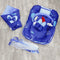 6 Pieces Rattle snuggle Blue stars planet