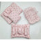 8 Pieces Baby Bedding  pink grey hearts- VOL 37