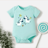 Body Suit light green zebra