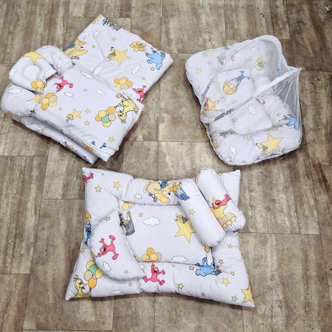 8 Pieces Baby Bedding Light Purple Different Characters - VOL 18